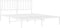 vidaXL - Bedframe - met - hoofdbord - metaal - wit - 150x200 - cm