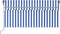 vidaXL - Luifel - automatisch - uittrekbaar - met - rolgordijn - 4,5x3 - m - blauw - wit