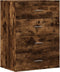 vidaXL - Dressoir - 60x39x80 - cm - bewerkt - hout - gerookt - eikenkleurig