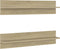 vidaXL - Wandschappen - 2 - st - 80x11,5x18cm - bewerkt - hout - sonoma - eikenkleurig