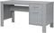 WOOOD Dennis Bureau - Grenen Geborsteld - Betongrijs - 74x141x59