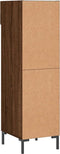vidaXL - Schoenenkast - 30x35x105 - cm - bewerkt - hout - bruin - eikenkleur