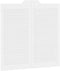 vidaXL - Draaideuren - louvre - design - 1-paar - 100x100 - cm - wit