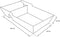 Kraft Snackbakje A23 - Snackbakje met sausvakje - 15,9x6,5x3,5 cm - Bruin (600 stuks)