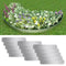 vidaXL - Grasboorden - 10 - st - 100x20 - cm - gegalvaniseerd - staal
