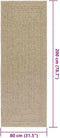 vidaXL - Vloerkleed - ZIZUR - beige - binnen - en - buiten - 80x200 - cm - jute - look