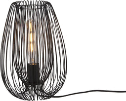 Leitmotiv Lucid - Tafellamp - Draadlamp - Ø22 x 33 cm - Zwart