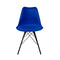 Kick kuipstoel Metal Luuk - Eetkamerstoel - Comfortabele zitting - Donkerblauw