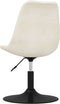 vidaXL - Eetkamerstoelen - draaibaar - 4 - st - fluweel - crèmekleurig