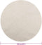 vidaXL - Vloerkleed - ZIZUR - crème - binnen - en - buiten - Ø - 160 - cm - jute - look