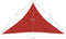 vidaXL - Zonnezeil - 160 - g/m² - 5x5x6 - m - HDPE - rood