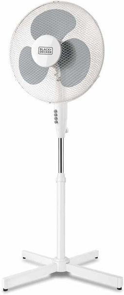 BLACK+DECKER BXEFP40E - Statiefventilator - 3 snelheden - Wit