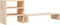 vidaXL - Monitorstandaard - 81x20x30 - cm - massief - grenenhout - grijs