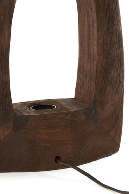 Light & Living Tafellamp Carini - Mangohout - 35cm - Bruin