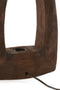 Light & Living Tafellamp Carini - Mangohout - 35cm - Bruin