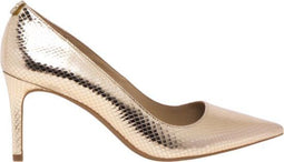 Michael Kors Alina Flex - Dames Pumps - Reptielenprint Leder - Pale Gold