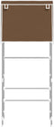 vidaXL - Opbergrek - voor - boven - wasmachine - 2-laags - 71x29,5x170,5 - cm - bruin