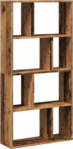 vidaXL - Boekenkast - 60x20x120 - cm - bewerkt - hout - oud - houtkleurig