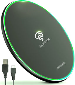 Golden Sound Draadloze oplader - Qi Snellader 15W - Anti-slip design - Inclusief kabel