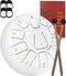 Nuvance - Tongue Drum - Meditatieve klanken - Wit - 19x19 cm
