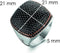 TI SENTO Ring 1929BR - Zilveren dames ring - Zwarte zirkonia - Maat 58