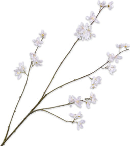 Silk-ka Kunstbloem-Zijden Bloemen Bloesem Tak Crème-Roze 114 cm