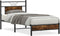 vidaXL - Bedframe - zonder - matras - hout - gerookt - eikenkleurig - 90x190 - cm