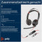 Poly Blackwire 5220 - On-Ear Headset - USB-C en 3,5 mm aansluiting - Zwart (Rood)