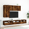 vidaXL - Tv-wandmeubels - 2 - st - 60x30x30 - cm - bewerkt - hout - gerookt - eikenkleur