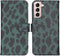 iMoshion Hoesje Geschikt voor Samsung Galaxy S21 Hoesje Met Pasjeshouder - iMoshion Design Softcase Bookcase - Meerkleurig / Green Leopard