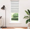 vidaXL - Zebra - rolgordijn - 90x200 - cm - stofbreedte - 85,9 - cm - lichtgrijs
