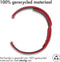 imoshion Siliconen sport bandje - Universeel 18 mm aansluiting - Rood / Zwart