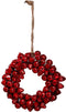 PTMD Elesta Kerst Krans Hanger - 30 x 7 x 30 cm - Glas - Rood glanzend