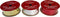 Driekleur cadeaupapier - Gecoat inpakpapier - 3 rollen 3m x 70cm - Feestdagen