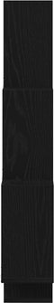 vidaXL - Wandkast - Zwart - Eiken - 78x15x92 - cm - Gemaakt - van - Hout