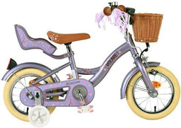 Volare Blossom - Kinderfiets - 12 inch - Handrem - Paars