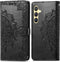 iMoshion Hoesje Geschikt voor Samsung Galaxy S24 Plus Hoesje Met Pasjeshouder - iMoshion Mandala Bookcase - Zwart