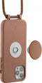 Just Elegance PopGrip - Backcover Hoesje - TPU - Apple iPhone 14 - Brown Sugar