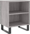 vidaXL - Nachtkastje - 40x30x50 - cm - bewerkt - hout - grijs - sonoma - eikenkleurig
