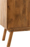 J-Line kast Lora 4 Deuren Mango - hout - bruin