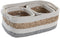 Decoratieve Doos DKD Home Decor Katoen Natuurlijke Vezel (3 Onderdelen) (33 x 23 x 13 cm)