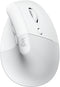 Logitech Lift - Ergonomische muis - Draadloos - 57° hoek - Wit