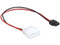 Delock 82913 - Kabel - Molex (4-pin) naar SATA - Rood Zwart