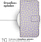 imoshion Hoesje Geschikt voor Samsung Galaxy A55 Hoesje Met Pasjeshouder - imoshion Design Bookcase smartphone - Paars / White Daisy