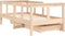 vidaXL - Kinderbedframe - met - lades - 70x140 - cm - massief - grenenhout