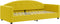vidaXL - Slaapbank - 90x200 - cm - fluweel - geel