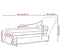 vidaXL - Chaise - longue - met - bolster&rechterarmleuning - fluweel - donkergroen