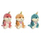 Knuffel DKD Home Decor Geel Oranje Munt Polyester Kinderen 19 x 20 x 28 cm (3 Stuks)