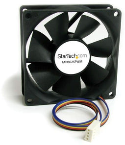 Startech.com 80mm Ventilator - PWM - 28dB(A) - Zwart