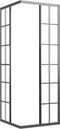 vidaXL - Douchecabine - 70x70x180 - cm - mat - ESG - zwart